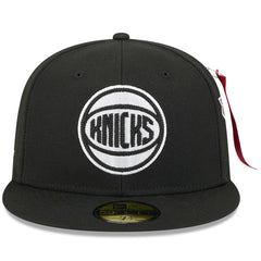 New York Knicks x Alpha Industries 59FIFTY Fitted Hat Black - NBA