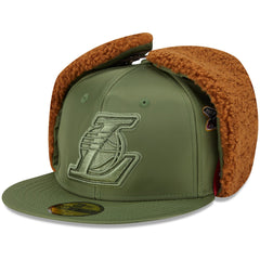 Los Angeles Lakers x Alpha Industries Dog Ear 59FIFTY Fitted Hat Olive - NBA
