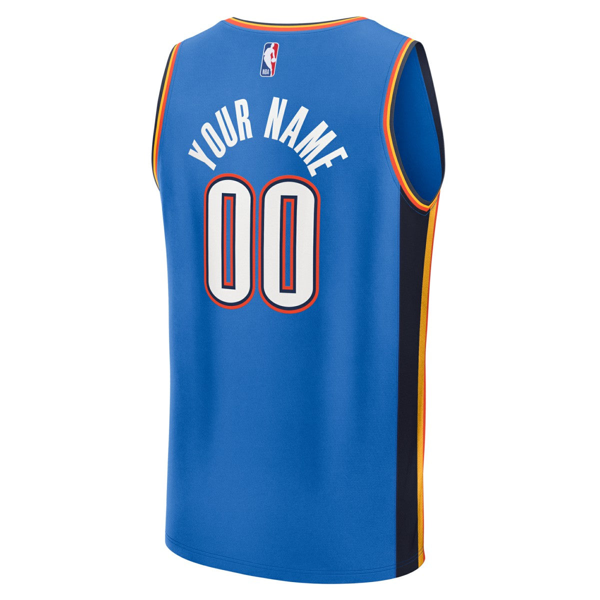 Oklahoma City Thunder Fast Break Custom Jersey Icon Edition Blue - NBA