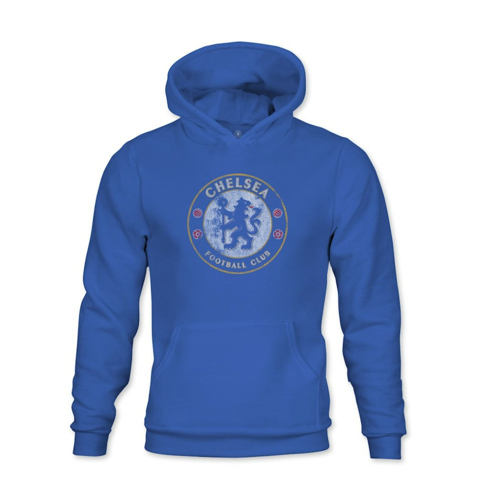 Chelsea 1863FC Youth Color Badge Fleece Pullover Hoodie Blue - FIFA World CUP