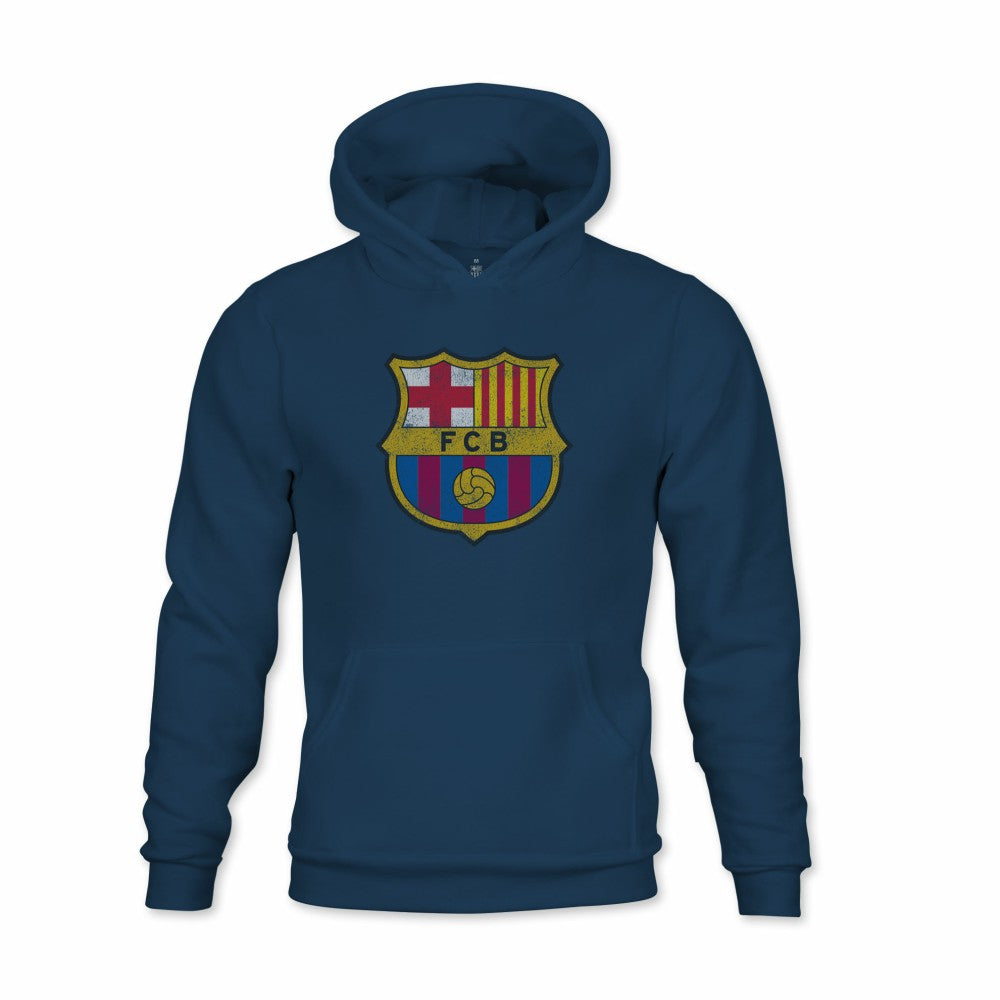 Barcelona 1863FC Youth Color Badge Fleece Pullover Hoodie Navy - FIFA World CUP