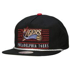Philadelphia 76ers Ascend Deadstock Snapback Hat Black - NBA