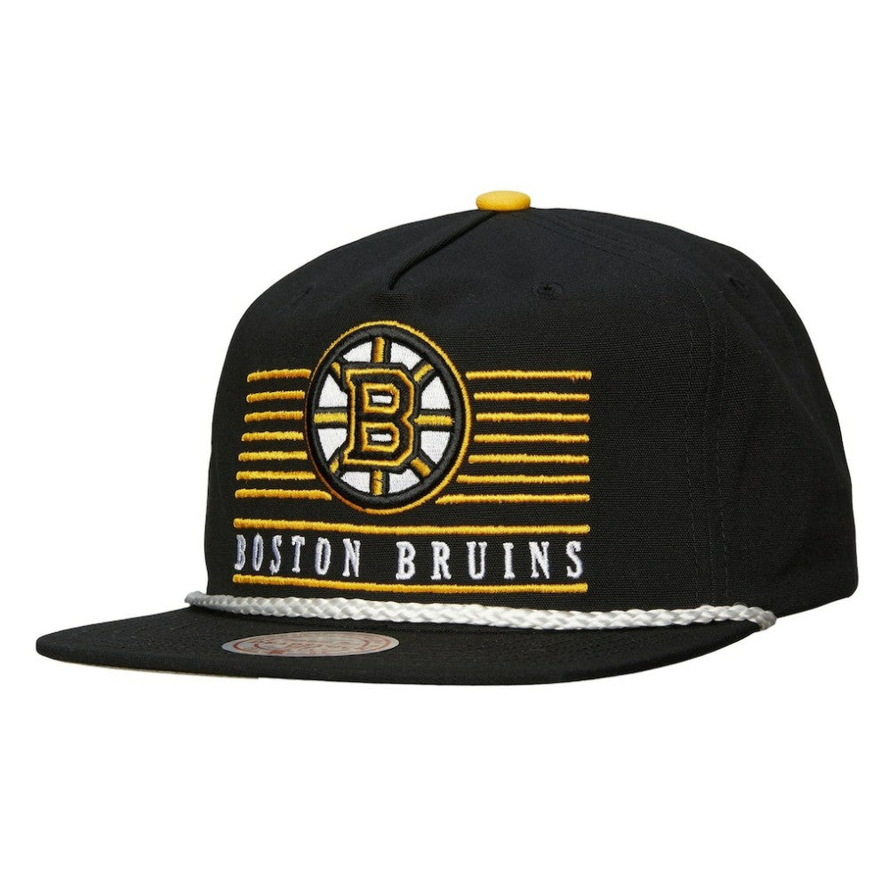Boston Bruins Mitchell & Ness Ascend Deadstock Snapback Hat - Black - NHL