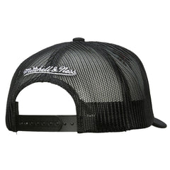 Vegas Golden Knights Mitchell & Ness Gridlock Trucker Adjustable Hat - White/Black - NHL