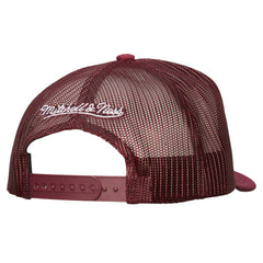 Colorado Avalanche Mitchell & Ness Gridlock Trucker Adjustable Hat - White/Burgundy - NHL