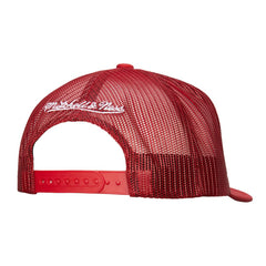 Detroit Red Wings Mitchell & Ness Gridlock Trucker Adjustable Hat - White/Red - NHL