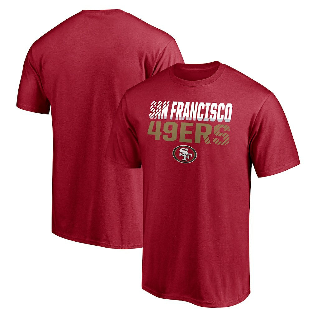San Francisco 49ers Stripes T-Shirt Scarlet | NFL