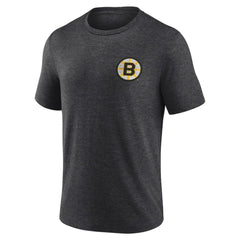 Boston Bruins Earnest Will Tri-Blend T-Shirt - Charcoal - NHL