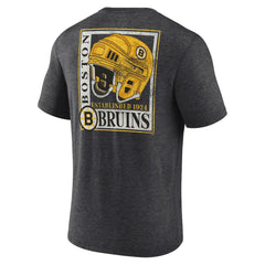 Boston Bruins Earnest Will Tri-Blend T-Shirt - Charcoal - NHL