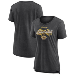 Boston Bruins Women's Hit the Ice Tri-Blend T-Shirt - Gray - NHL
