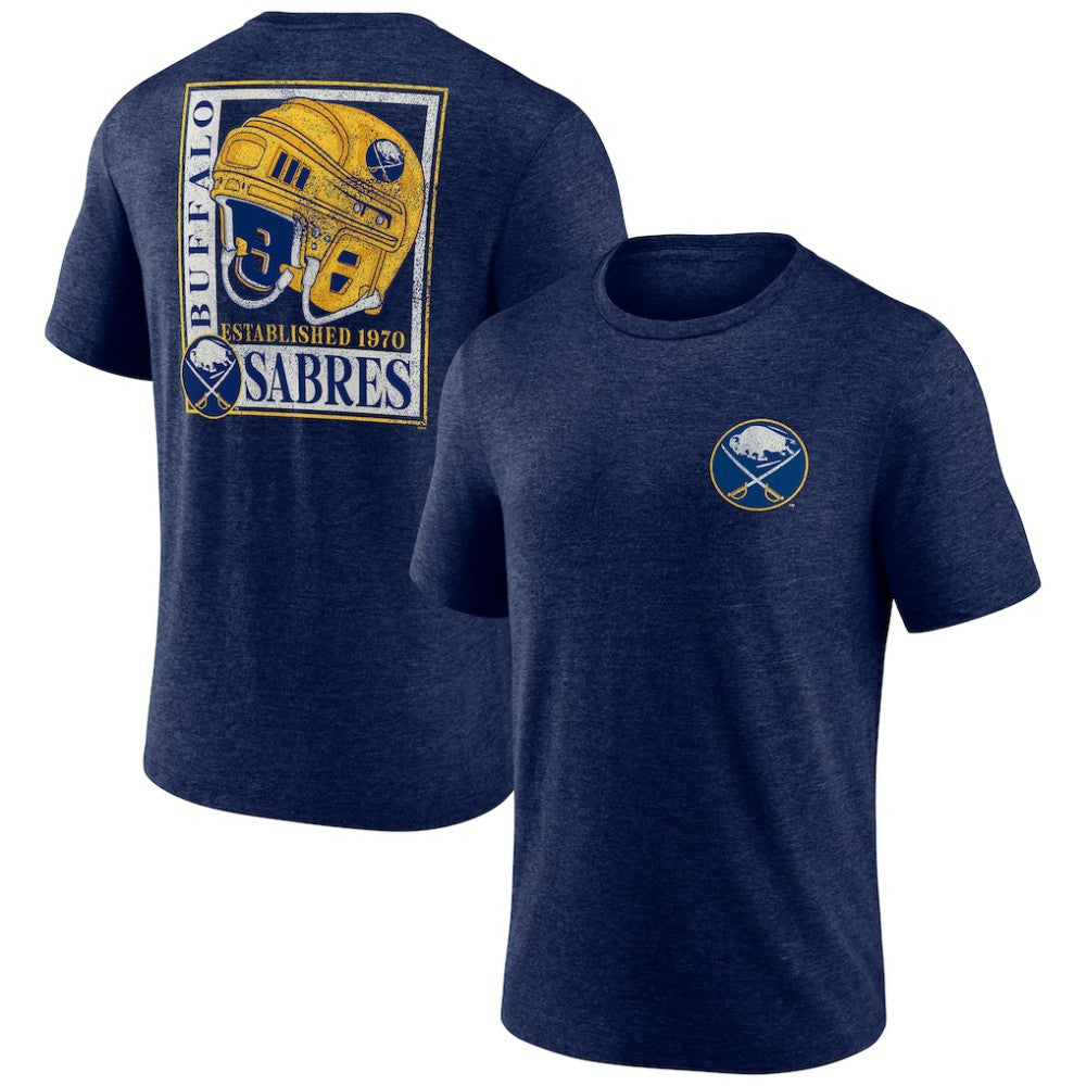 Buffalo Sabres Earnest Will Tri-Blend T-Shirt - Navy - NHL