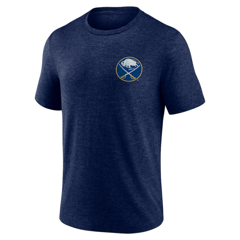 Buffalo Sabres Earnest Will Tri-Blend T-Shirt - Navy - NHL