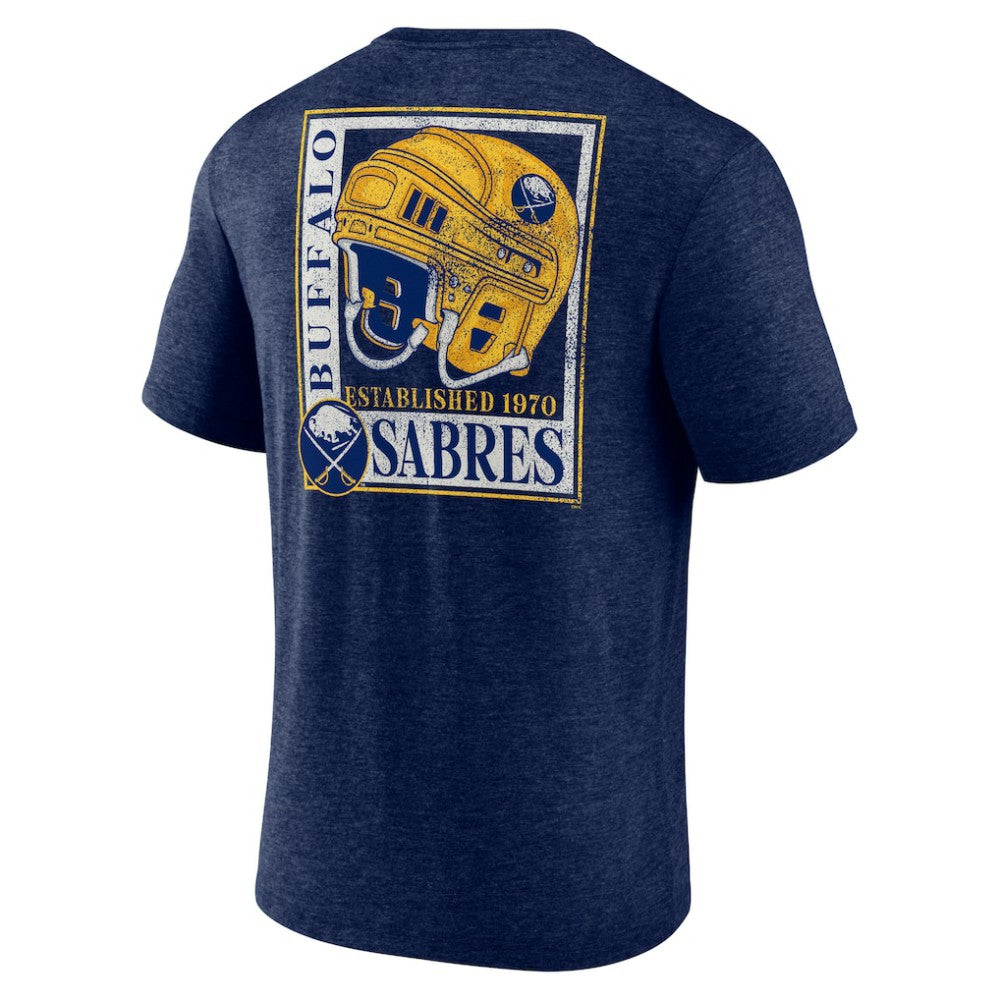 Buffalo Sabres Earnest Will Tri-Blend T-Shirt - Navy - NHL
