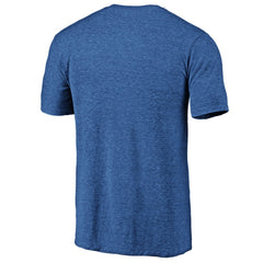Buffalo Sabres Distressed Logo Tri-Blend T-Shirt - Royal - NHL