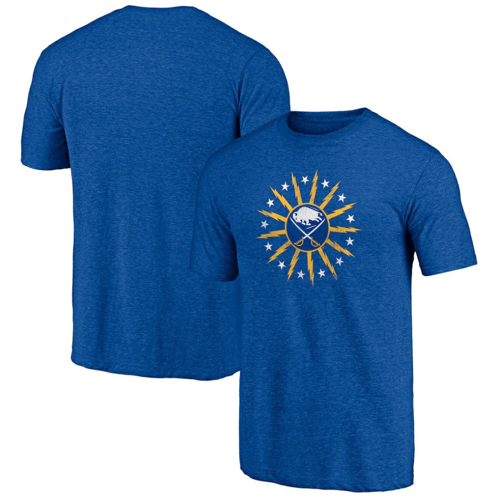 Buffalo Sabres Shoot to Score Tri-Blend T-Shirt - Royal - NHL
