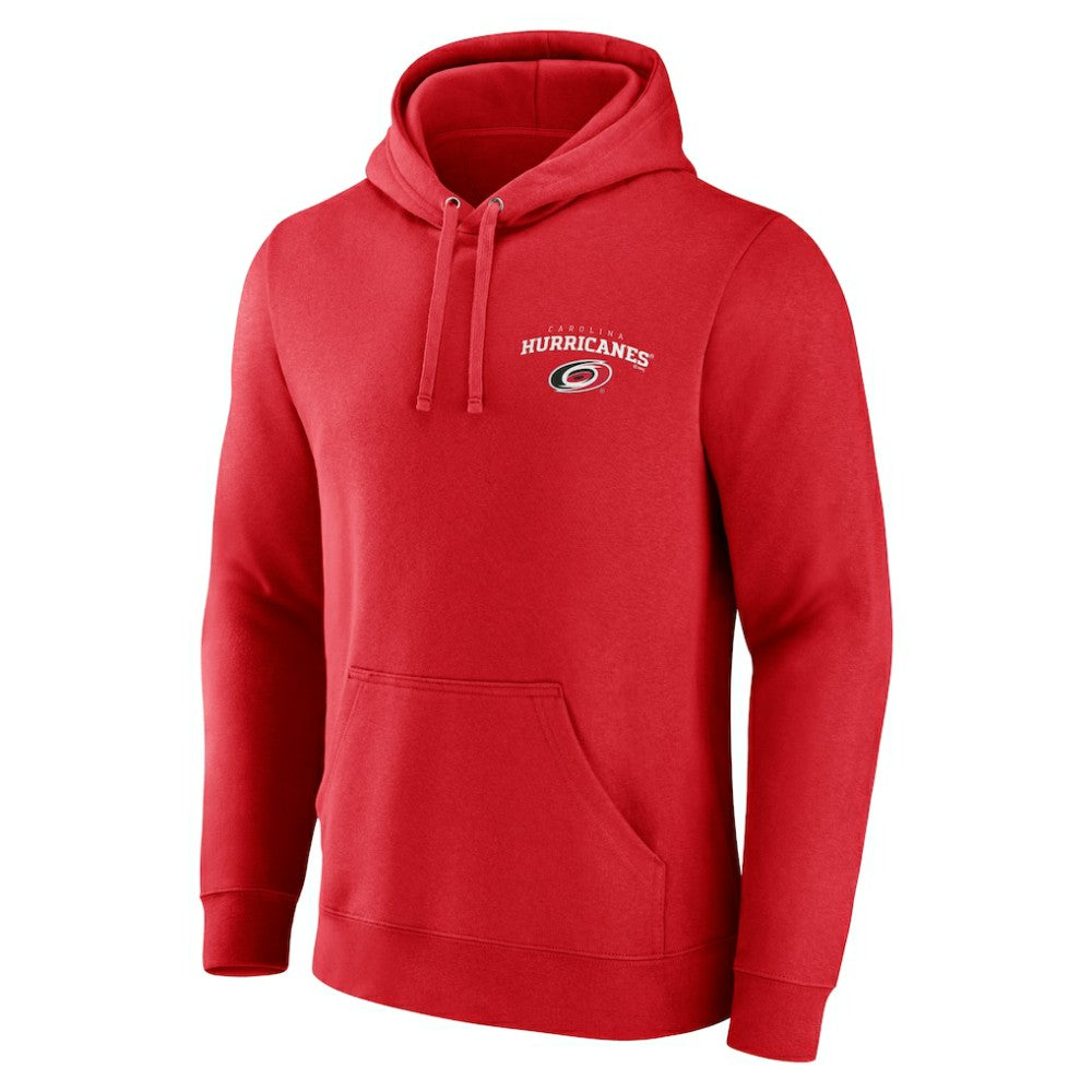 Carolina Hurricanes Team Lockup Pullover Hoodie - Red - NHL