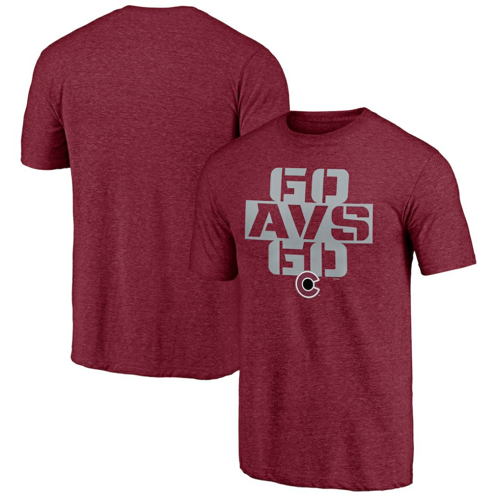 Colorado Avalanche Shoot to Score Tri-Blend T-Shirt - Burgundy - NHL