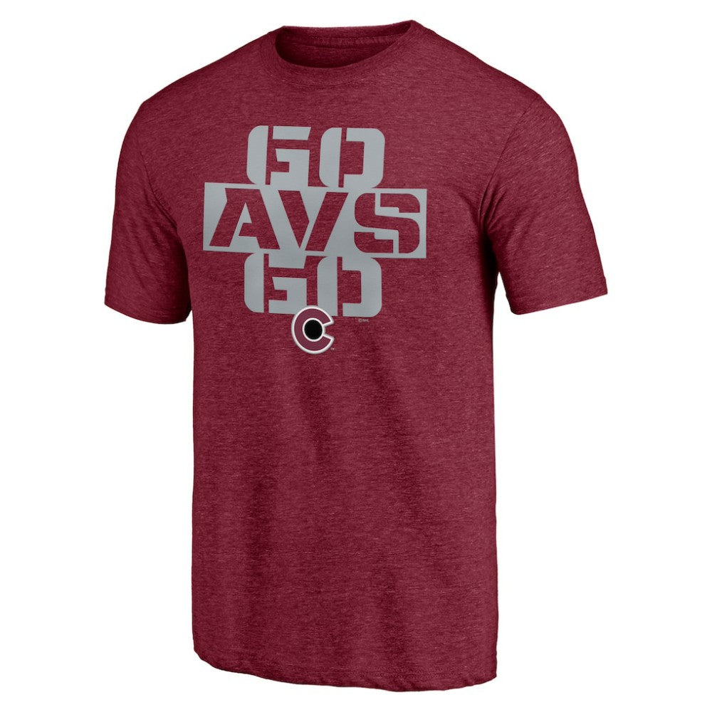 Colorado Avalanche Shoot to Score Tri-Blend T-Shirt - Burgundy - NHL