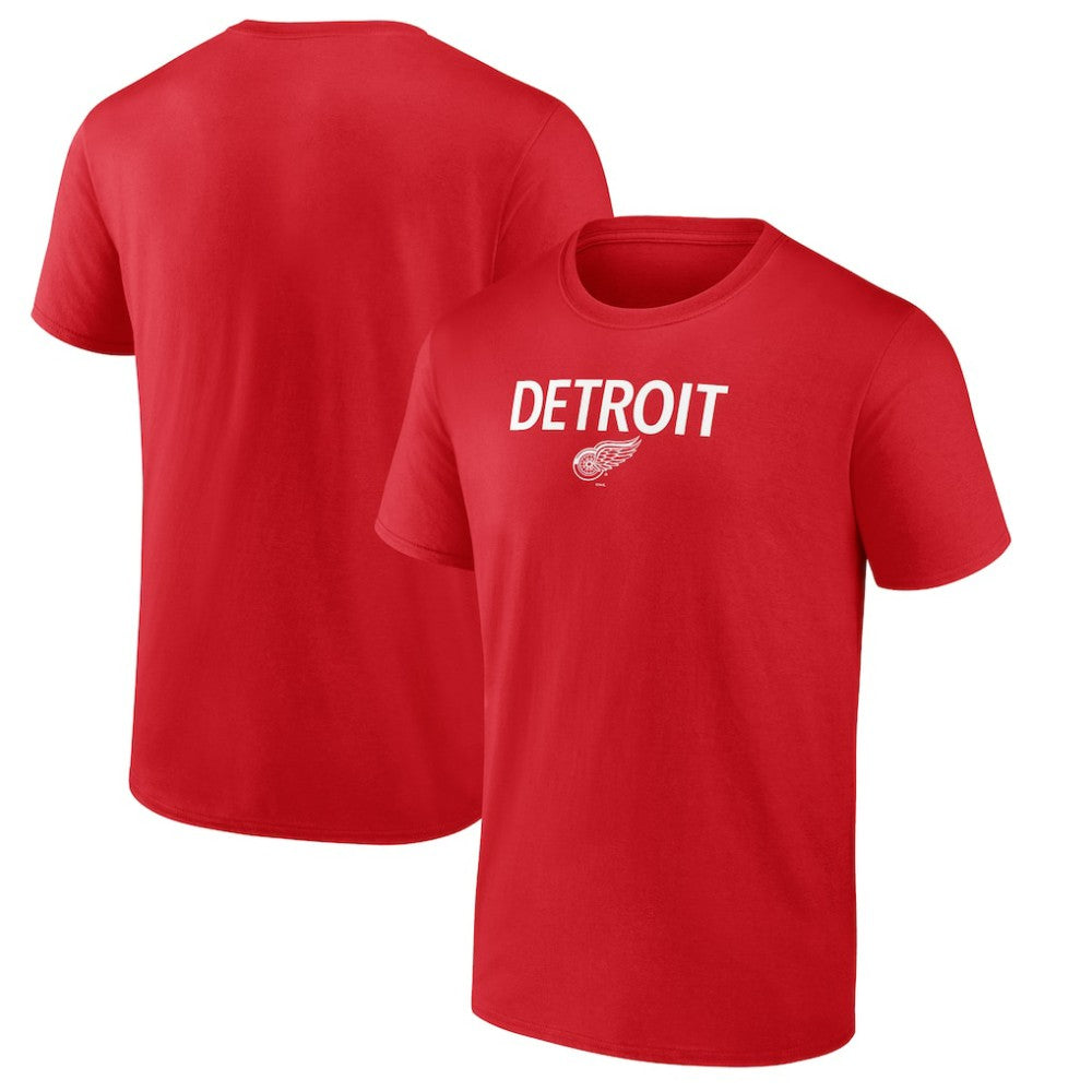 Detroit Red Wings Primary Logo T-Shirt - Red - NHL