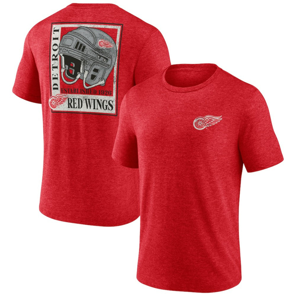 Detroit Red Wings Earnest Will Tri-Blend T-Shirt - Red - NHL