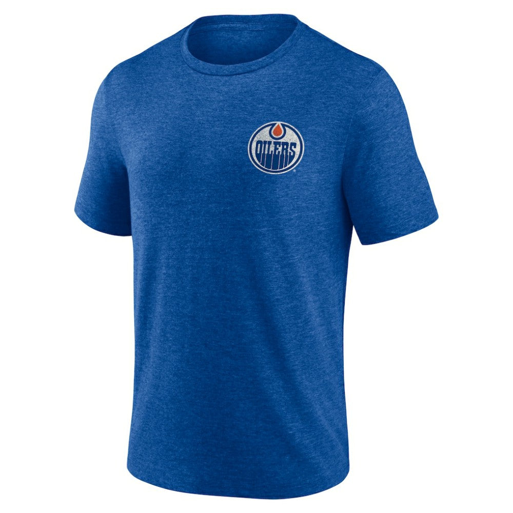 Edmonton Oilers Earnest Will Tri-Blend T-Shirt - Royal - NHL