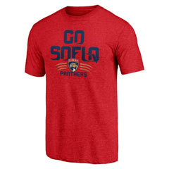 Florida Panthers Shoot to Score Tri-Blend T-Shirt - Red - NHL