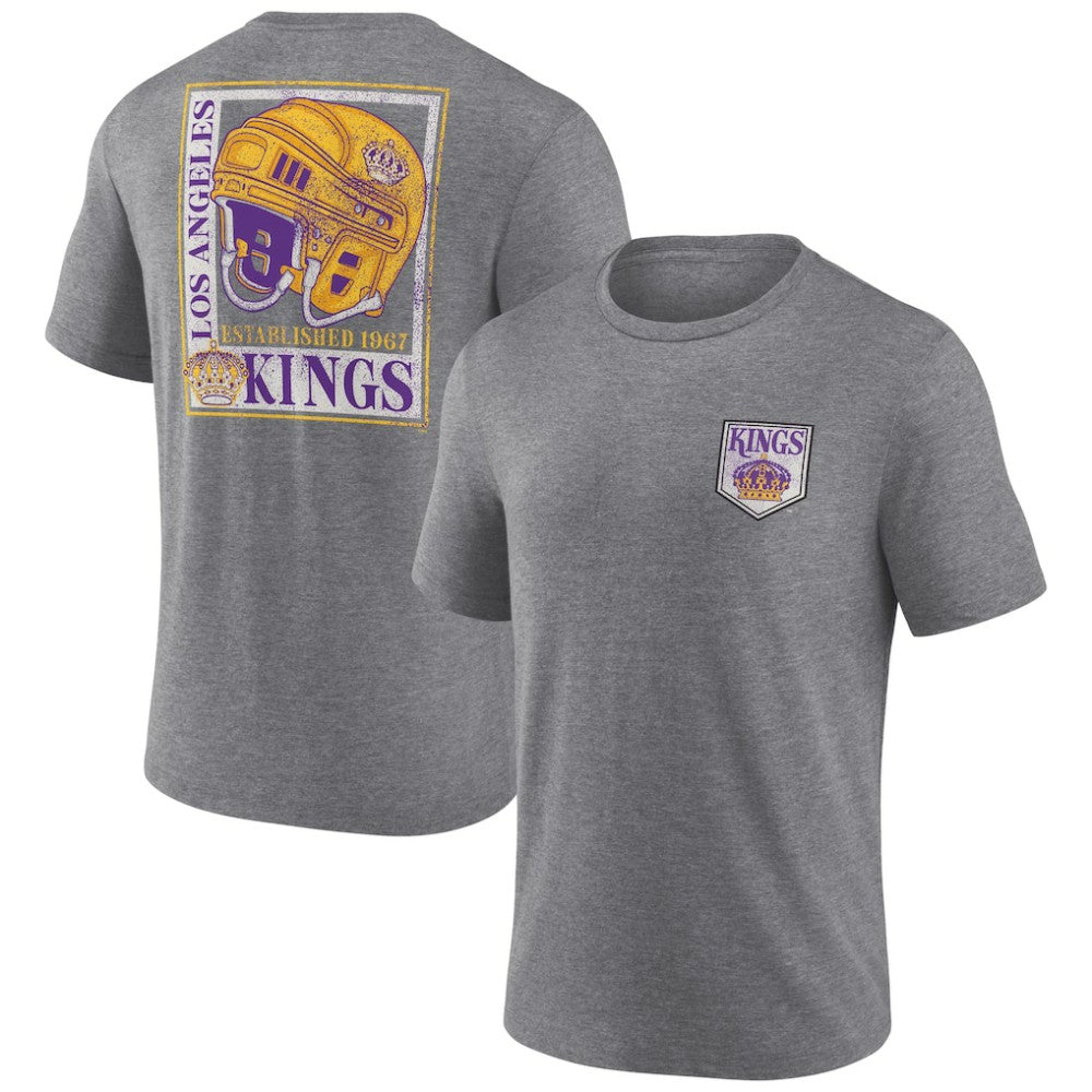 Los Angeles Kings Earnest Will Tri-Blend T-Shirt - Heather Gray - NHL