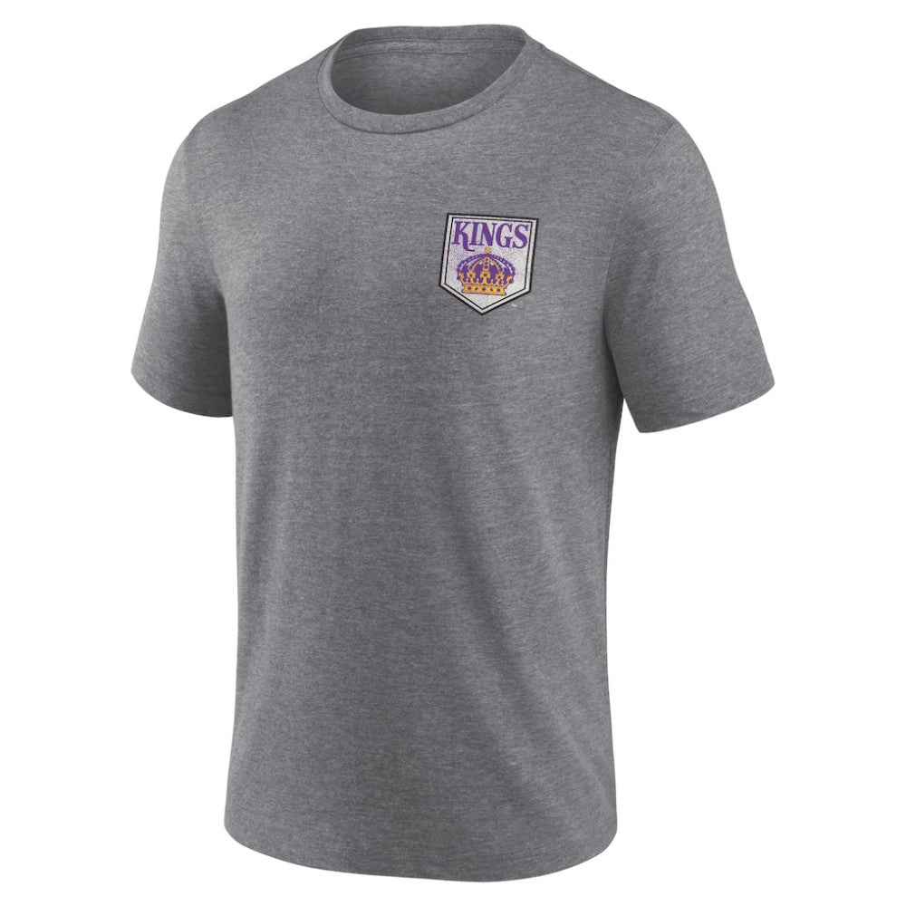 Los Angeles Kings Earnest Will Tri-Blend T-Shirt - Heather Gray - NHL