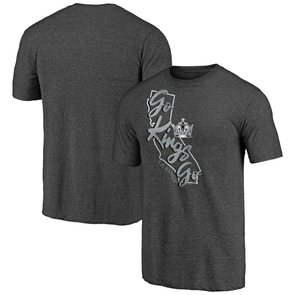 Los Angeles Kings Shoot to Score Tri-Blend T-Shirt - Charcoal - NHL