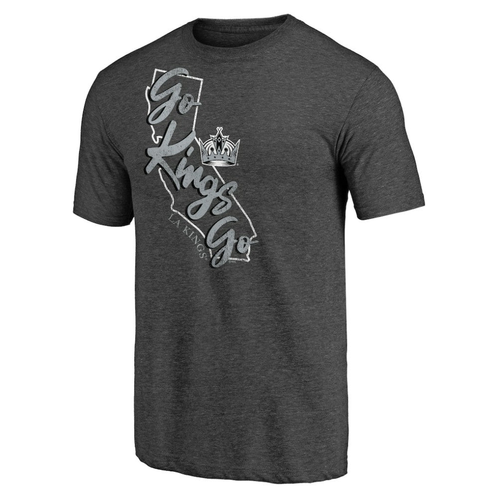 Los Angeles Kings Shoot to Score Tri-Blend T-Shirt - Charcoal - NHL