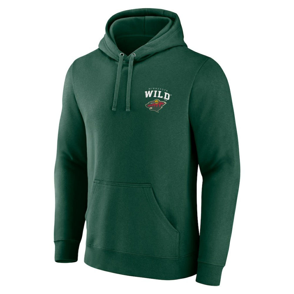 Minnesota Wild Team Lockup Pullover Hoodie - Green - NHL