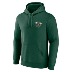 Minnesota Wild Team Lockup Pullover Hoodie - Green - NHL