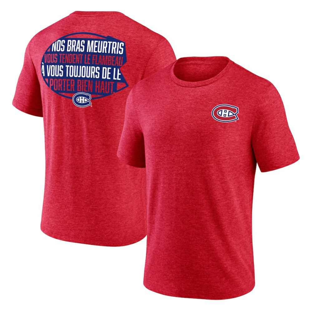 Montreal Canadiens Territorial Tri-Blend T-Shirt - Red - NHL