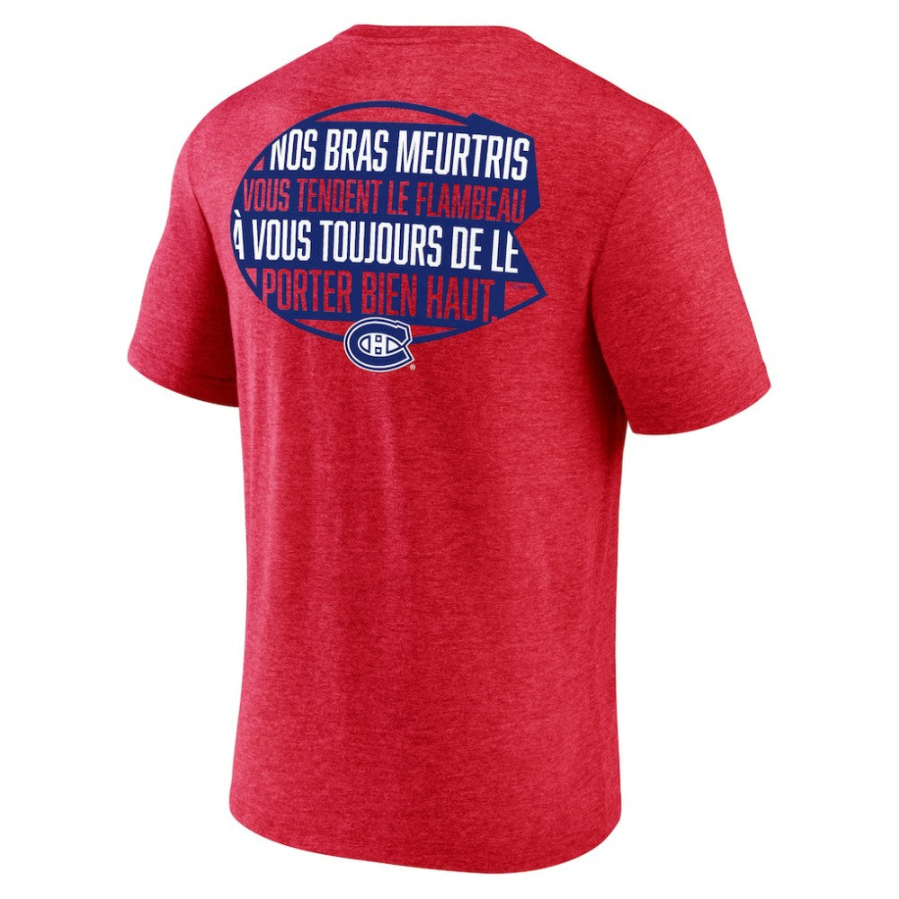 Montreal Canadiens Territorial Tri-Blend T-Shirt - Red - NHL