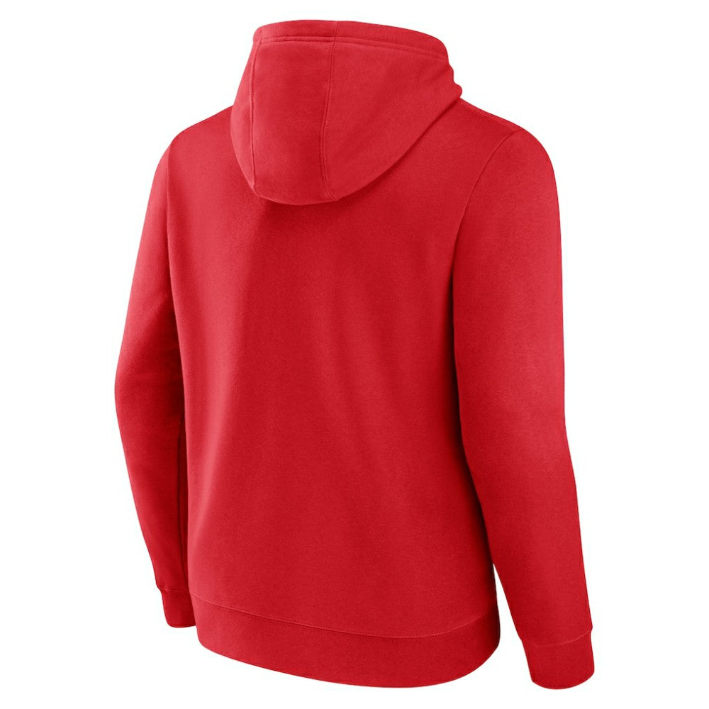 New Jersey Devils Team Lockup Pullover Hoodie - Red - NHL
