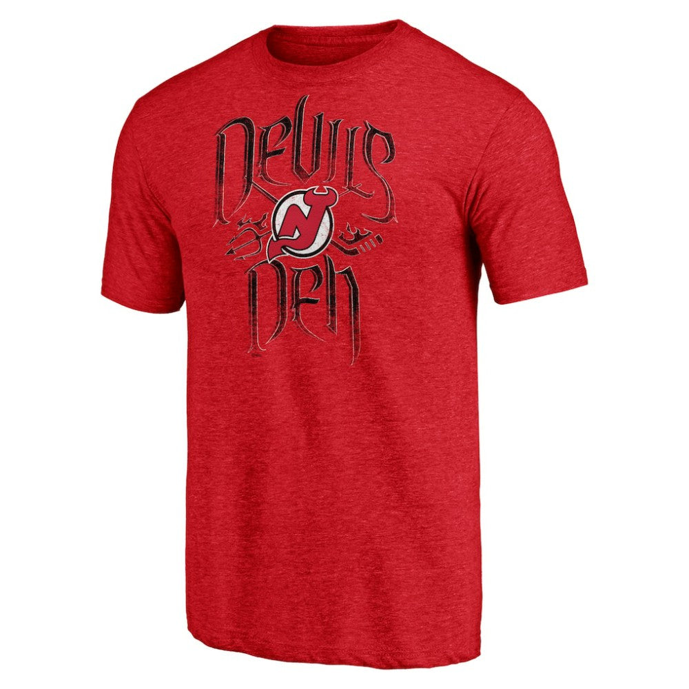 New Jersey Devils Shoot to Score Tri-Blend T-Shirt - Red - NHL