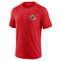 New Jersey Devils Earnest Will Tri-Blend T-Shirt - Red - NHL
