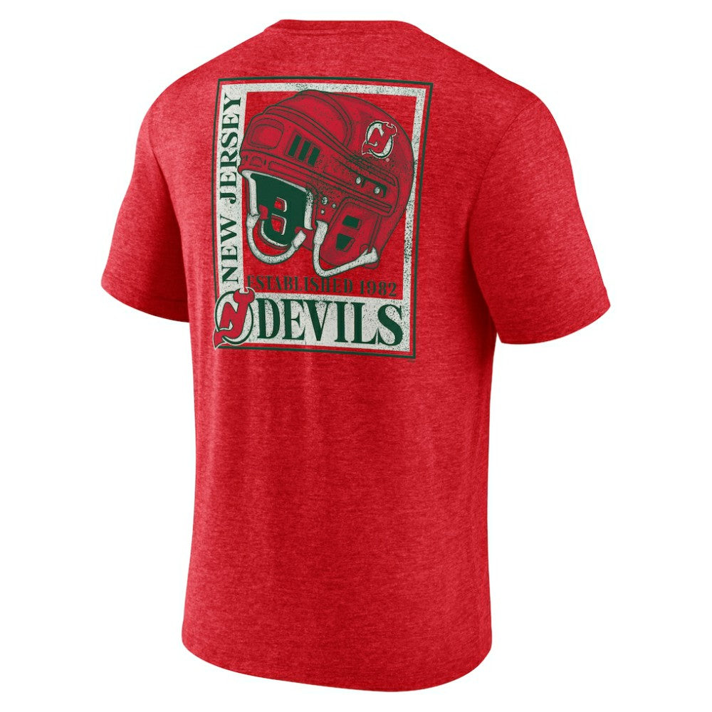 New Jersey Devils Earnest Will Tri-Blend T-Shirt - Red - NHL