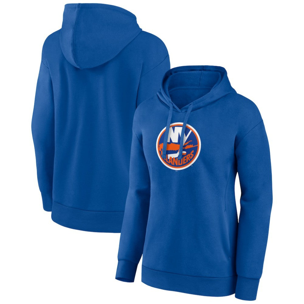 New York Islanders Women's Primary Logo Pullover Hoodie - Royal - NHL