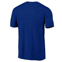 New York Islanders Distressed Logo Tri-Blend T-Shirt - Royal - NHL