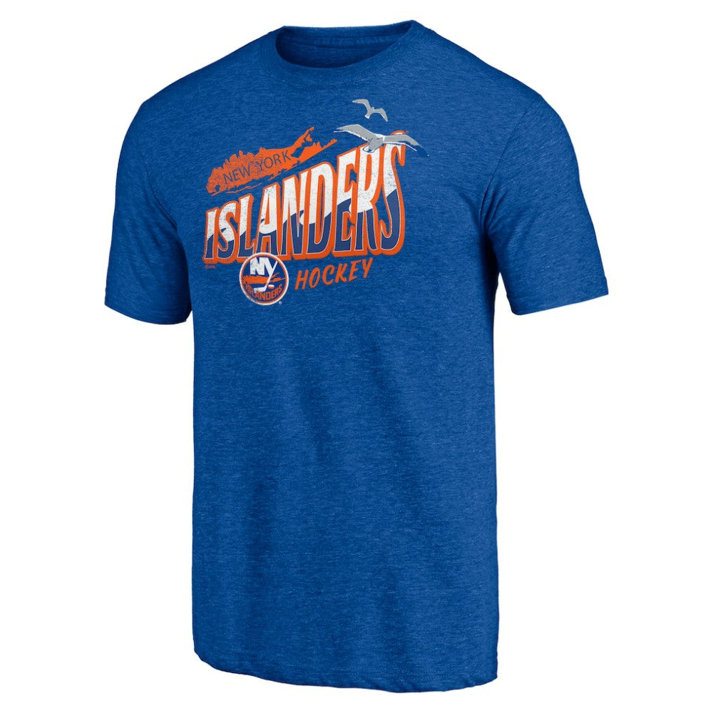New York Islanders Shoot to Score Tri-Blend T-Shirt - Royal - NHL