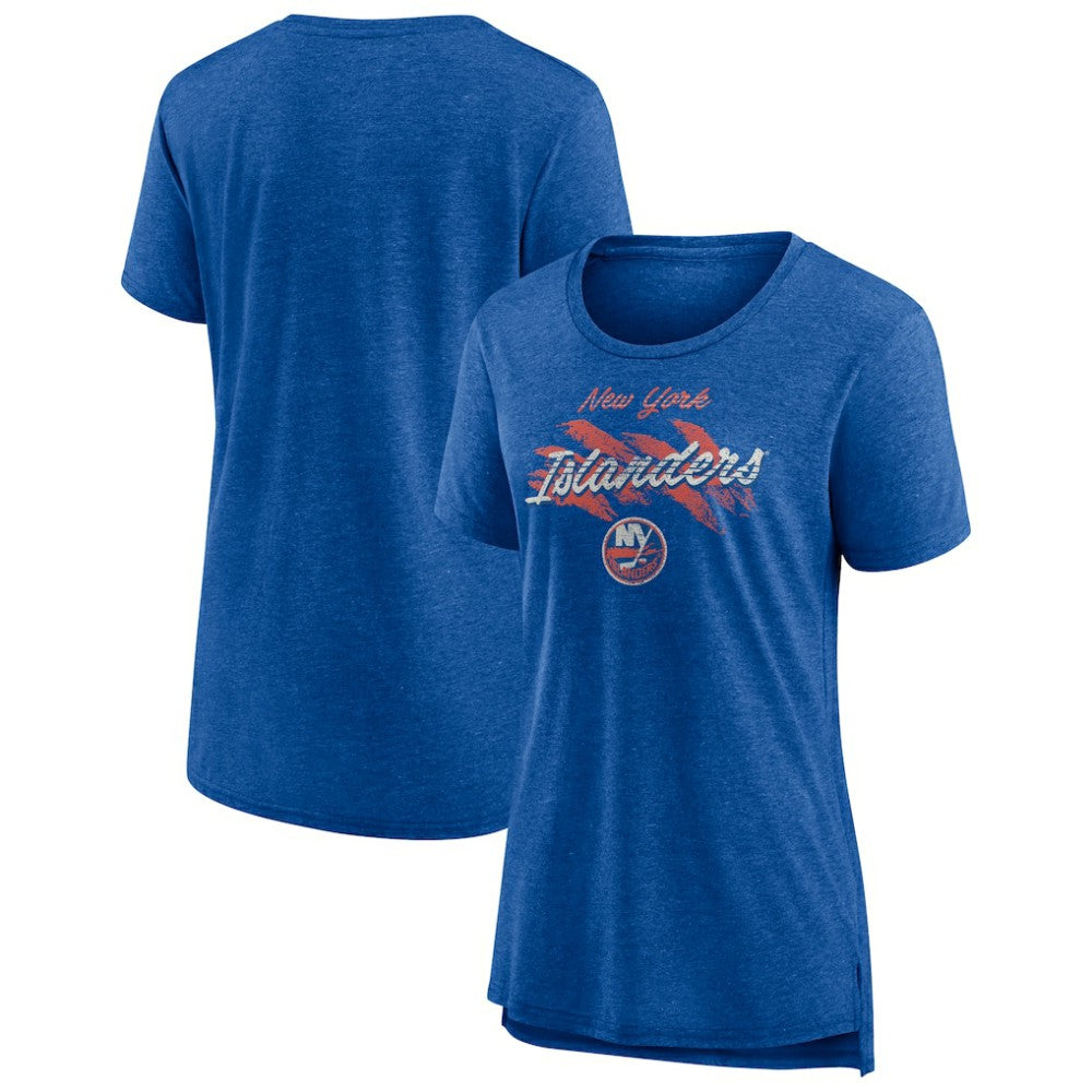 New York Islanders Women's Hit the Ice Tri-Blend T-Shirt - Royal - NHL