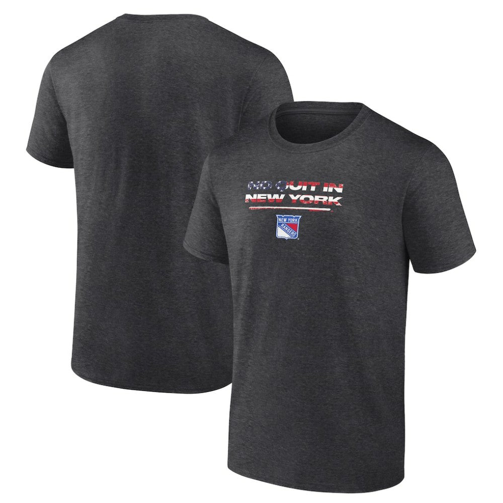 New York Rangers Stars and Stripes T-Shirt - Charcoal - NHL