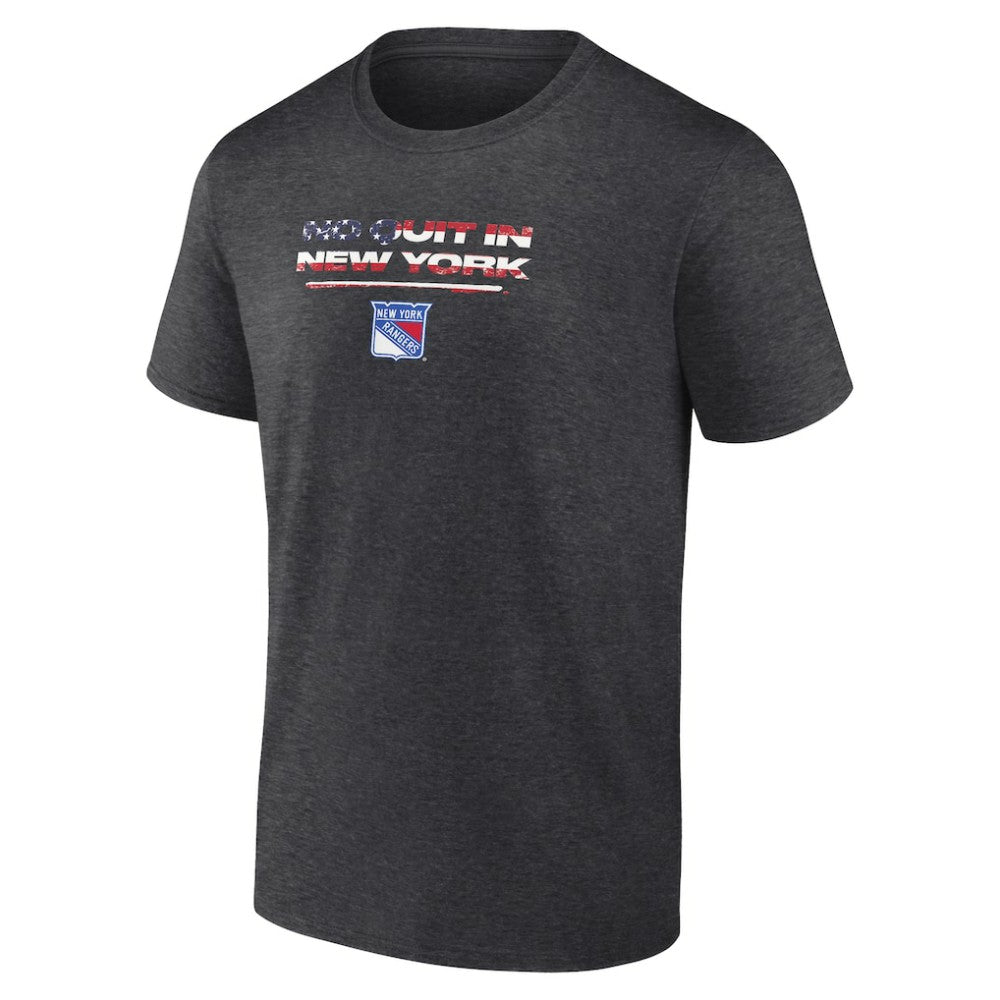 New York Rangers Stars and Stripes T-Shirt - Charcoal - NHL