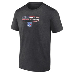 New York Rangers Stars and Stripes T-Shirt - Charcoal - NHL