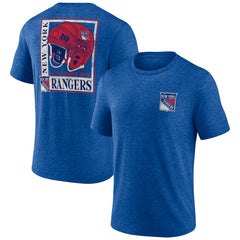New York Rangers Earnest Will Tri-Blend T-Shirt - Blue - NHL