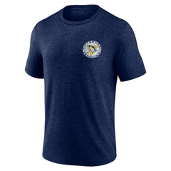 Pittsburgh Penguins Earnest Will Tri-Blend T-Shirt - Navy - NHL