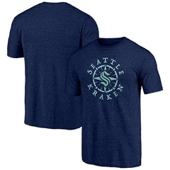 Seattle Kraken Shoot to Score Tri-Blend T-Shirt - Deep Sea Blue - NHL