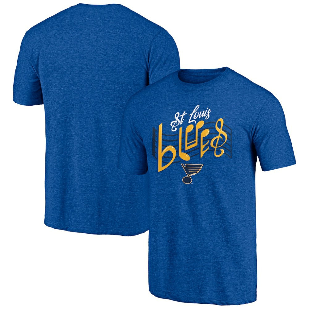 St. Louis Blues Shoot to Score Tri-Blend T-Shirt - Blue - NHL