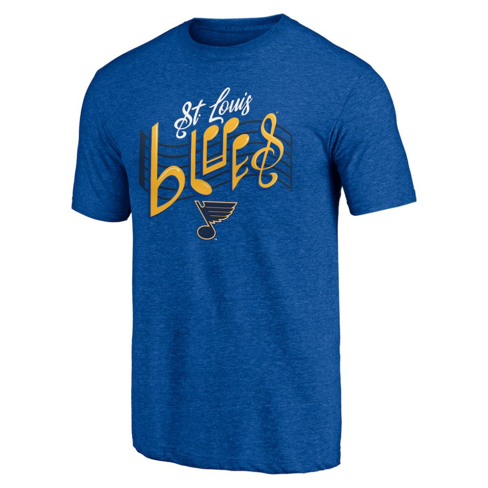 St. Louis Blues Shoot to Score Tri-Blend T-Shirt - Blue - NHL